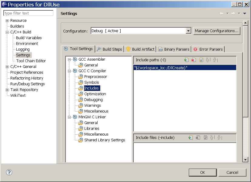 Erstellen und Verwenden einer Dynamic Link Library (DLL) mit Eclipse CDT